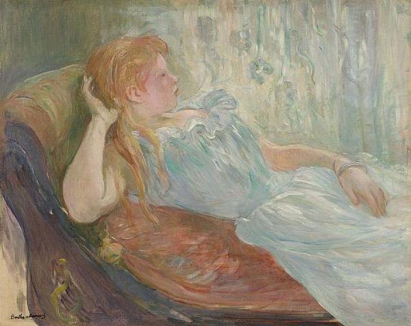 Berthe Morisot Liegendes Madchen Sweden oil painting art